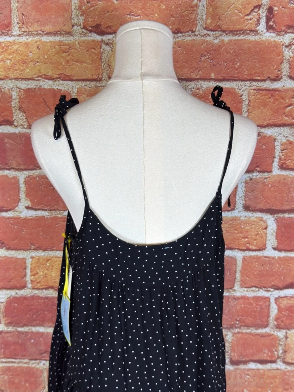 CeCe Black and White Polka Dot Dress Flowy Size Small - Picture 6 of 16